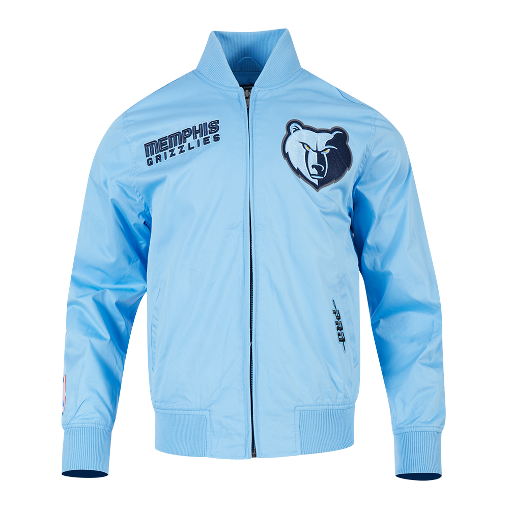Men s Pro Standard Memphis Grizzlies Wingspan Twill Jacket Light Blue
